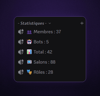 Compteurs de membres en temps réel