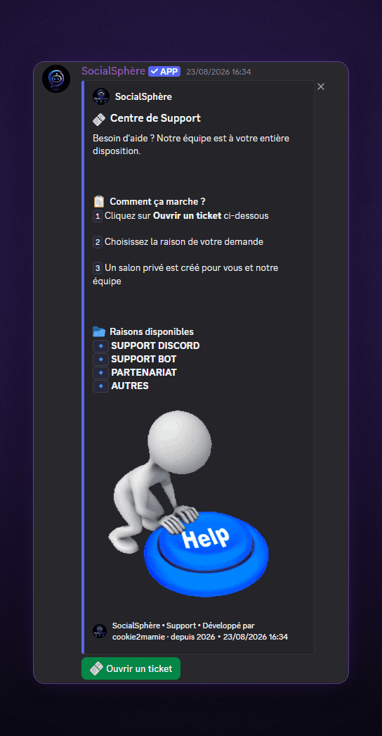 Centre de support par tickets